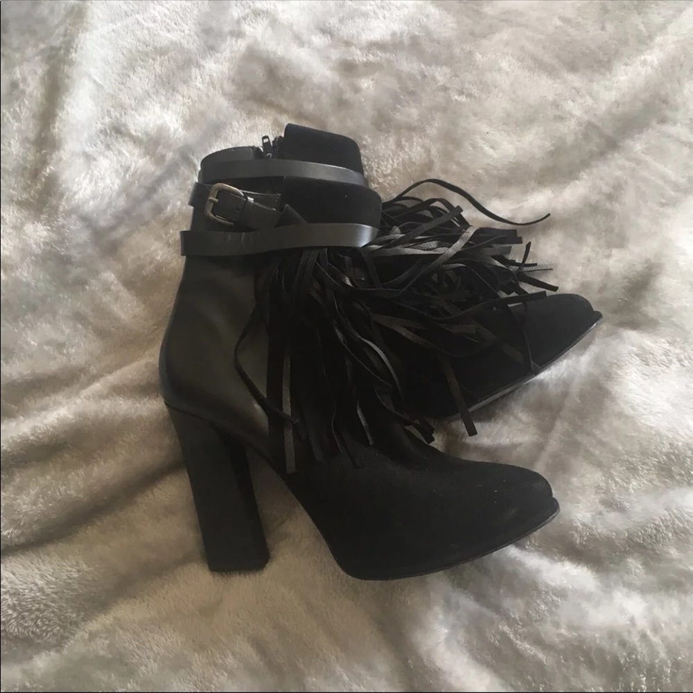 Hoss Intropia Fringed Booties - Picture 2 of 3